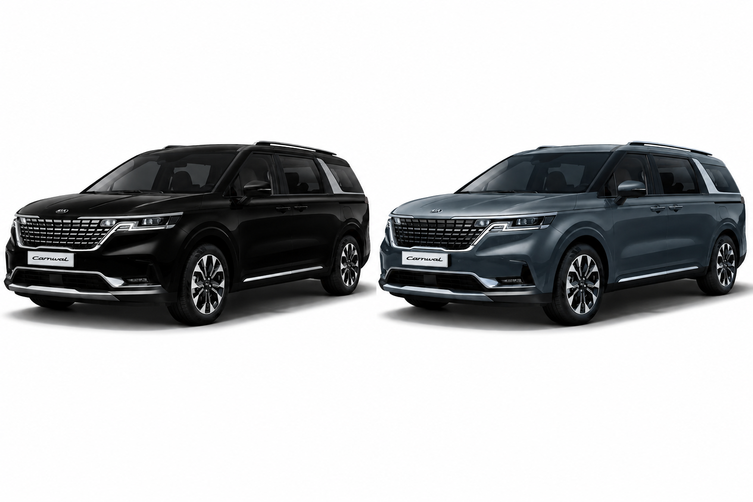 2 Kia Carnivals ( or similar)