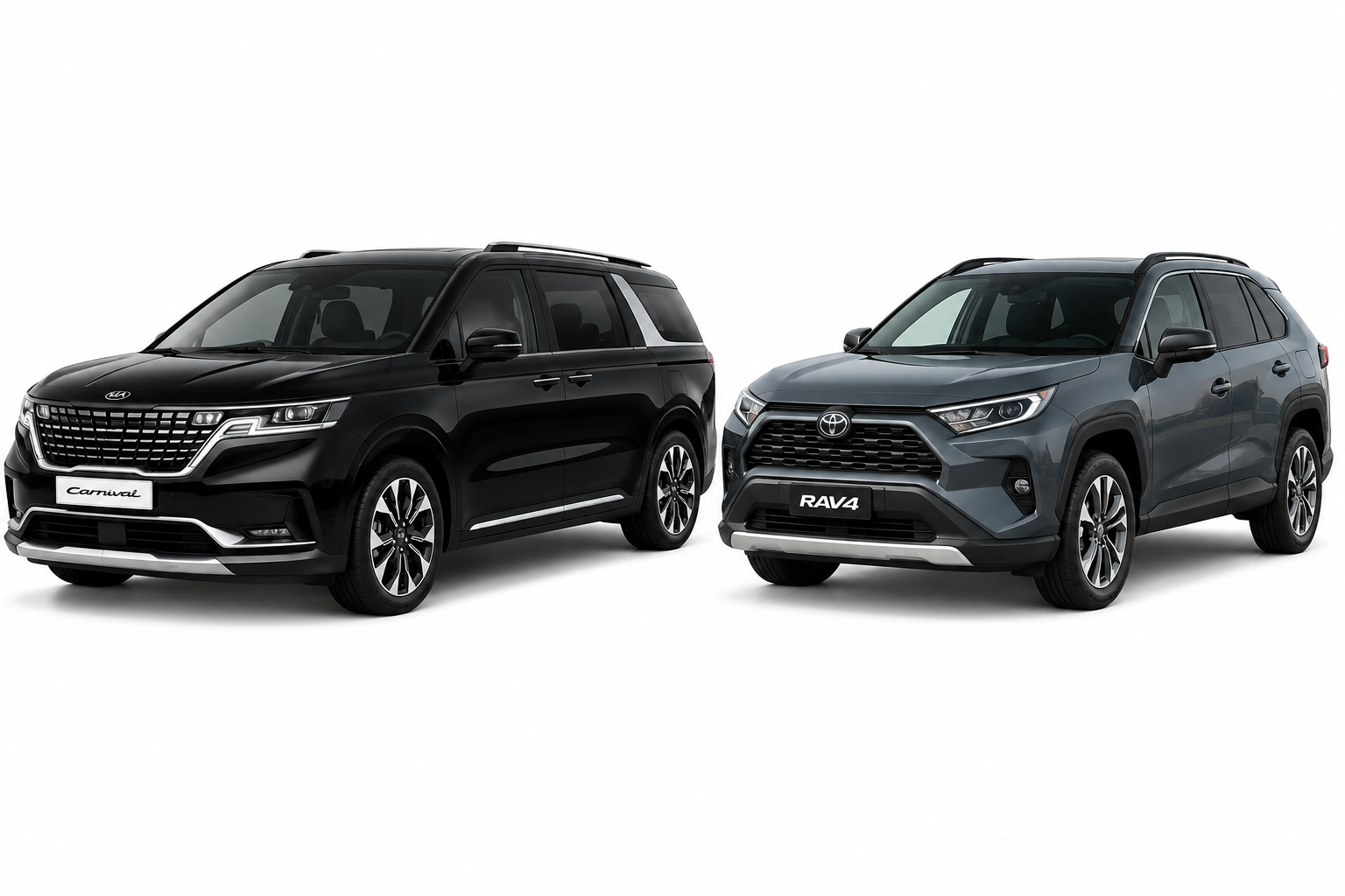Kia Carnival & Rav4/Tesla