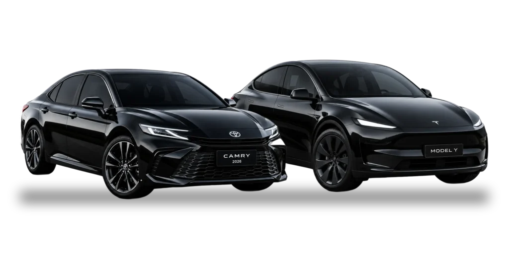 Toyota Camry or Tesla sedan-class vehicle for private Gold Coast airport transfers, 1-3 passengers